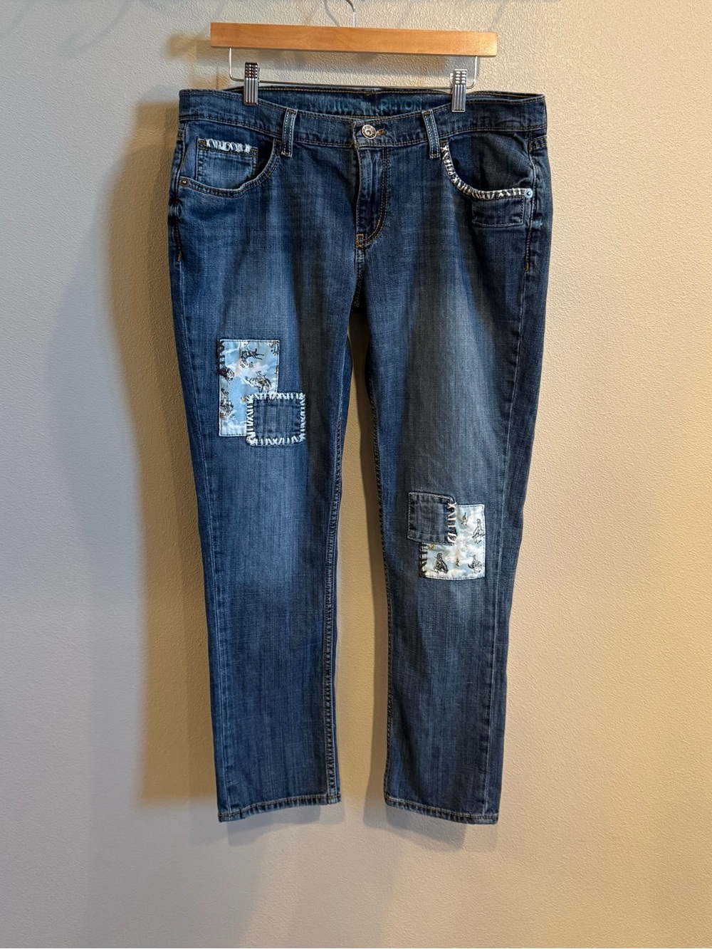 Cruel Denim Women's Dark Blue Skinny Jeans with Patchwork Accents